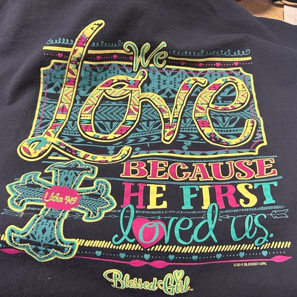 Blue Graphic Pocket Tee - Picture 2 of 6